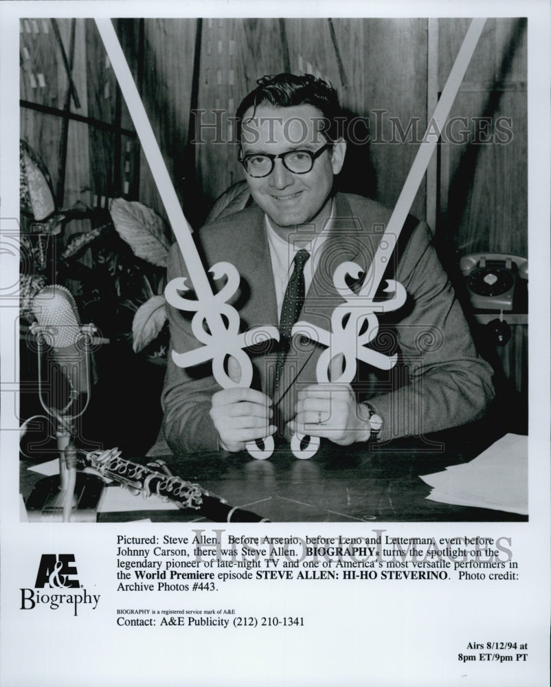 1994 Steve Allen : Hi-Ho Steverino (Biography)-Historic Images