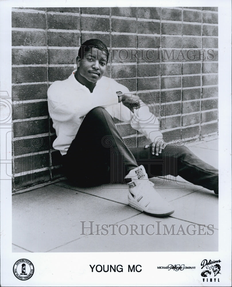 1990 Press Photo Young MC English-born American singer, rapper and Actor. - Historic Images