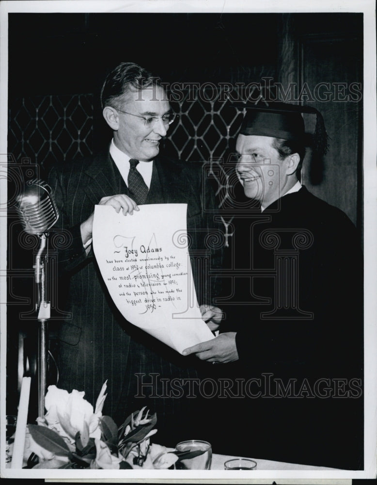 1950 Joey Adams, Comic &amp; Author &amp; Emcee-Host of CBS&#39; Rate Your Mate-Historic Images