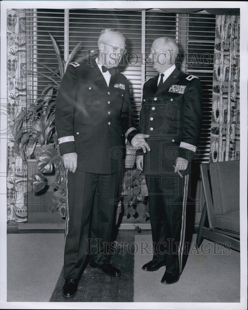 1956 Maj. Gen. Bryan Milburn &amp; Brig. Gen. Harold Duffy-Historic Images