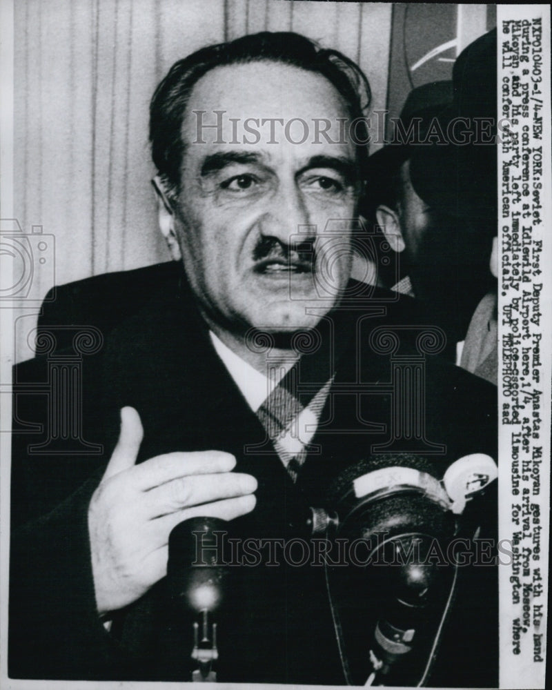 1959 Soviet Premier Anastas Mikoyan in New York-Historic Images