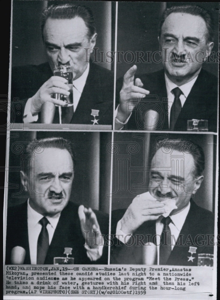 1959 Soviet Premier Anastas Mikoyan in Washington-Historic Images