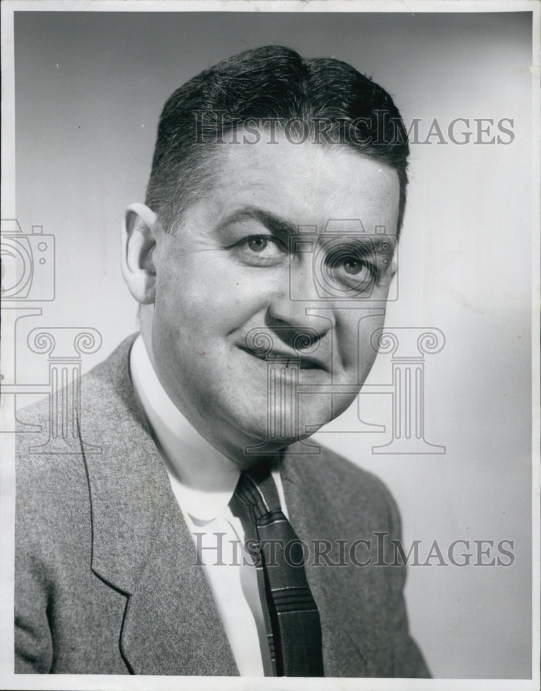 1956 Fred Laffey, Radio and TV Announcer of ABC-TV and WHDH.-Historic Images