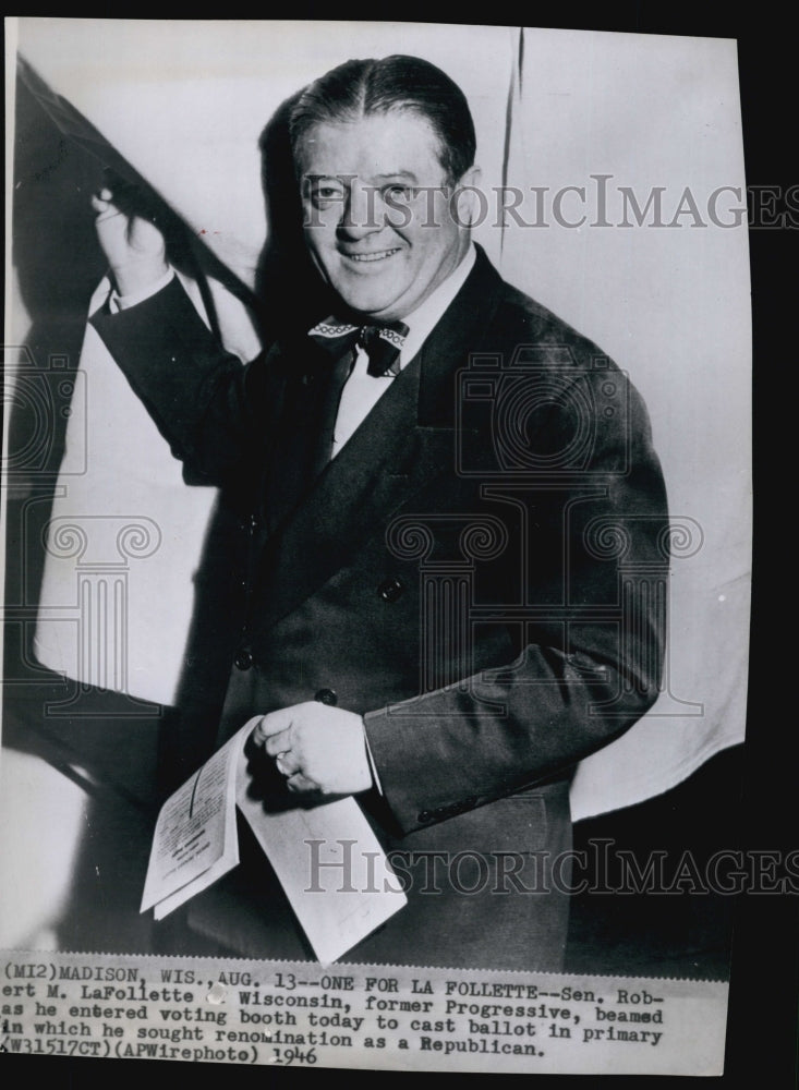 1946 Robert LaFellette Jr Senator Wisconsin Republican-Historic Images