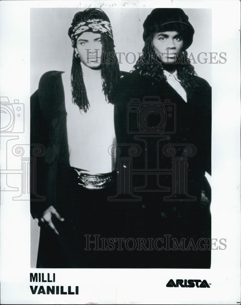 Press Photo German Pop Duo Milli Vanilli - Historic Images