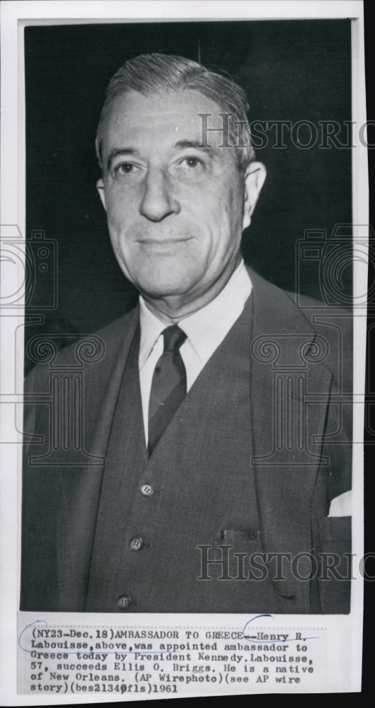 1961 Henry Labouisse, Ambassador to Greece-Historic Images