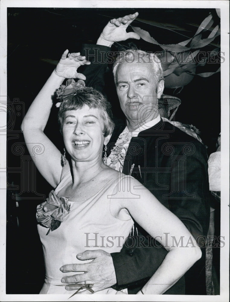 1968 Mr & Mrs. William Cox at the Cambridge Boat Club-Historic Images