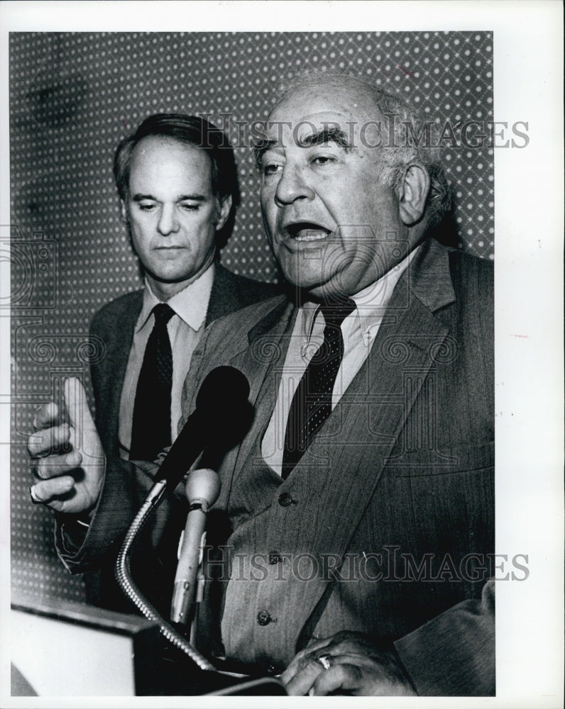 1987 Ed Asner and Dr. Charles Clemens discuss Central America-Historic Images