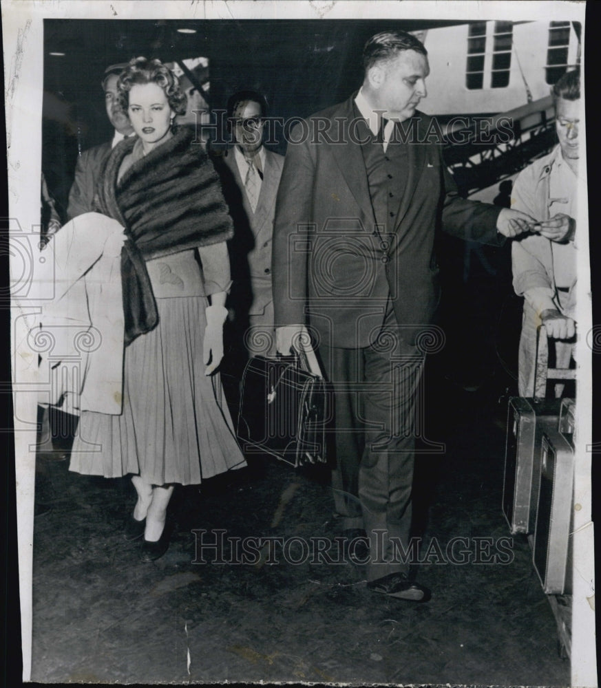 1954 John Jacob Astor with his bride Dolores Margaret Fullman-Historic Images