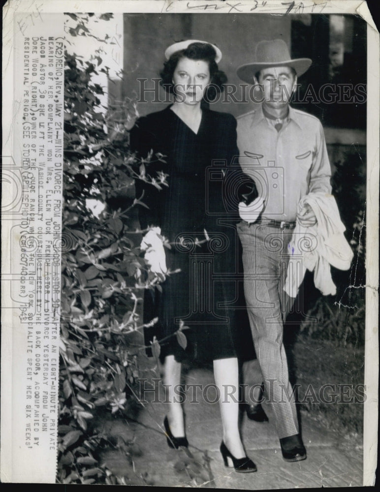 1943 Mrs. Ellen Tuck French and John JAcob Astor, filed for divorce.-Historic Images