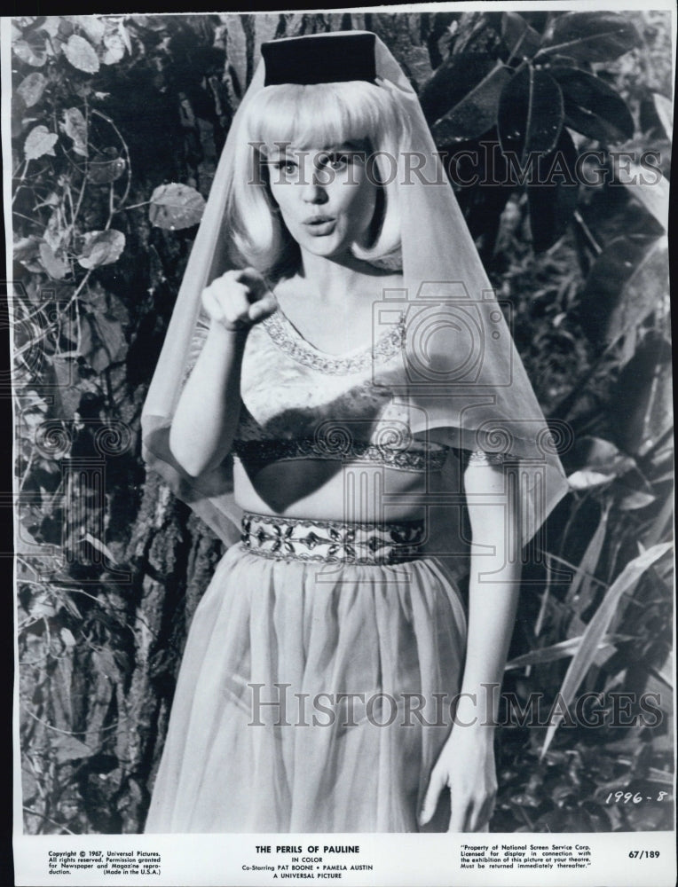 1967 Pamela Austin stars in &quot;The Perils of Pauline&quot;.-Historic Images