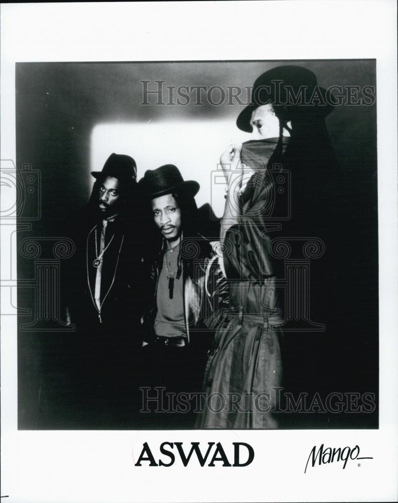 Press Photo Band Members of &quot;Aswad&quot; - Historic Images