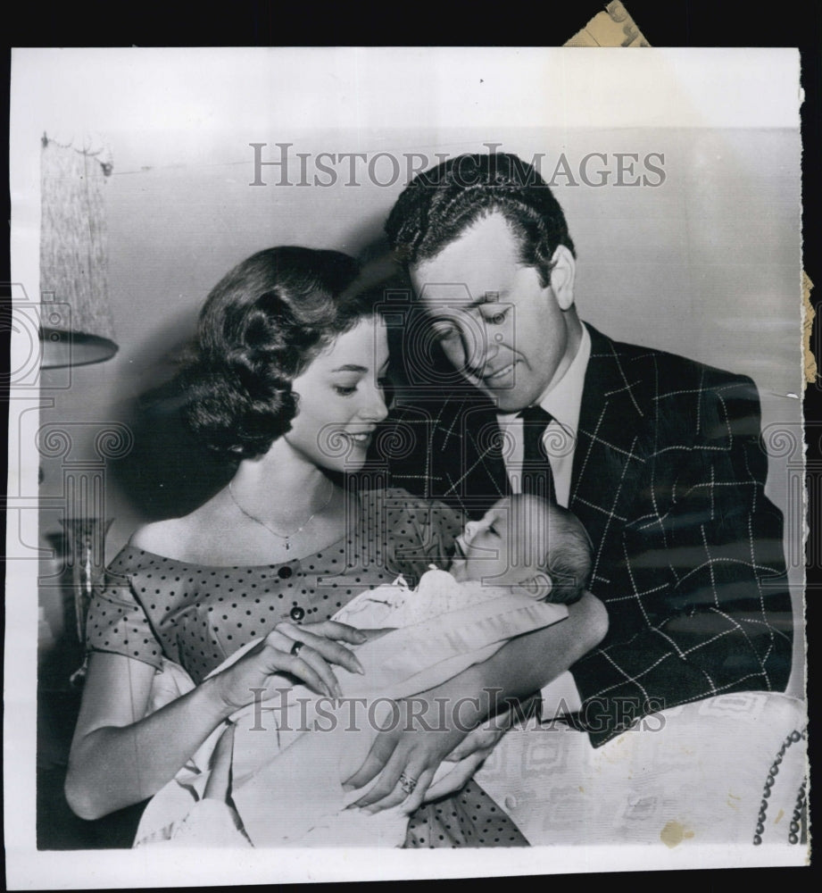 1955 Singer Vic Damone Wife Actress Pier Angeli Baby Son Perry-Historic Images
