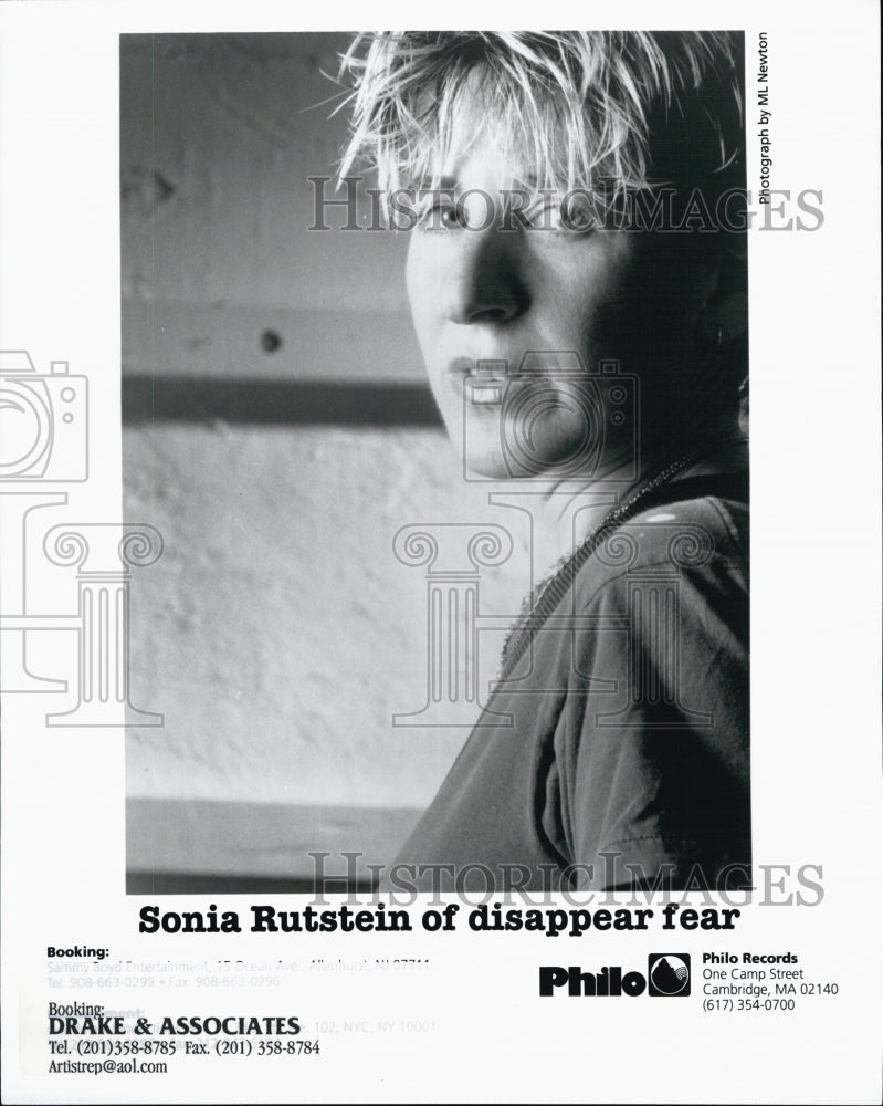 Sonia Rutstein, Singer in &quot;Disappear Fear&quot;-Historic Images