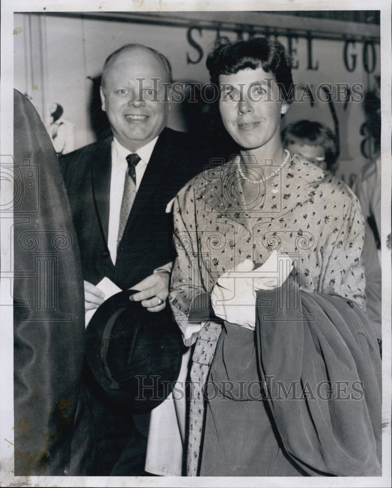 1959 Mr and Mrs James Connolly of Newton at gala premiere of &quot;Porgy-Historic Images