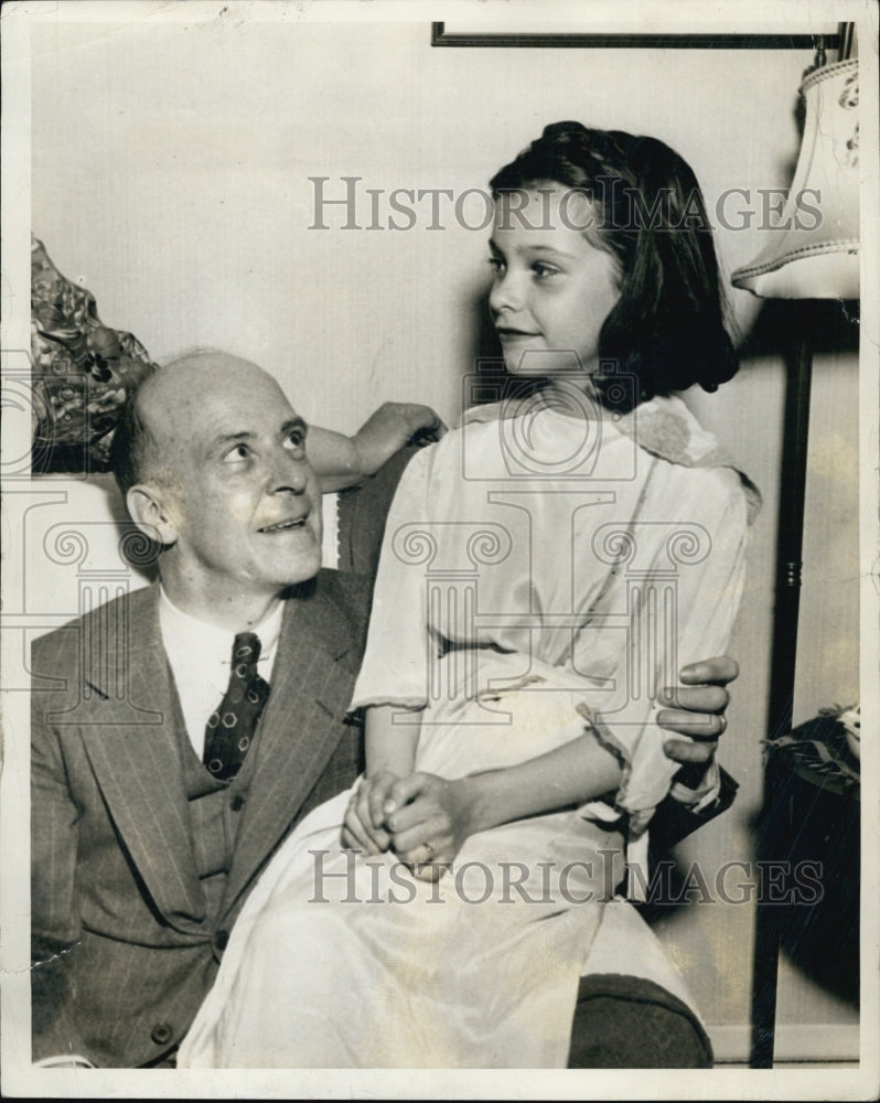 1937 Congressman William Connery Jr. with daughter-Historic Images