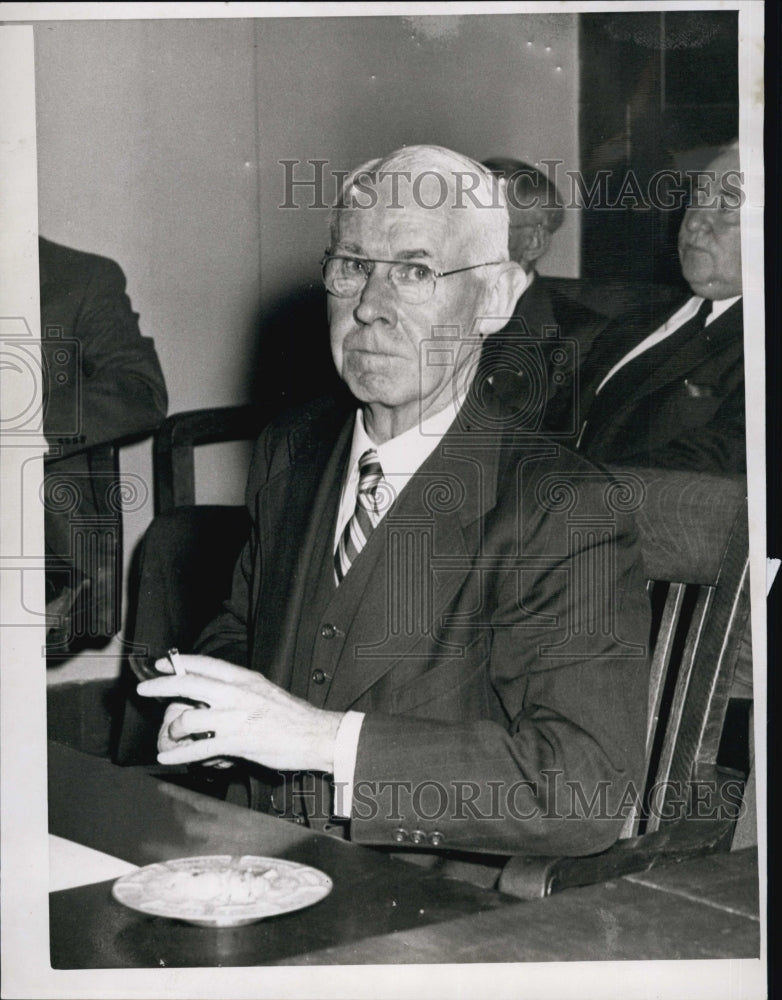 1954 Frank Rourke M.T.A. Chairman at State House Hearing-Historic Images