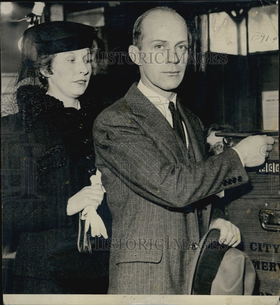 1938 Mayor and Mrs John M Lynch Somerville MA-Historic Images