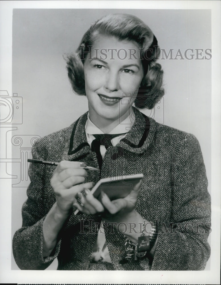 1956 Martha Rountree, Top Newswoman & Television Personality-Historic Images