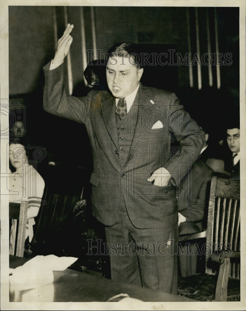 1938 Auto Insurance Rate Hearing Attorney Charles Skladzien-Historic Images