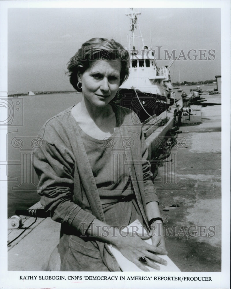 Reporter Kathy Slobogin CNNs "Democracy in America"-Historic Images