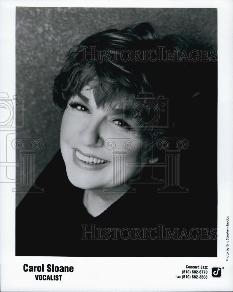 Carol Sloane  n American jazz singer.born in Providence,Rhode Island-Historic Images