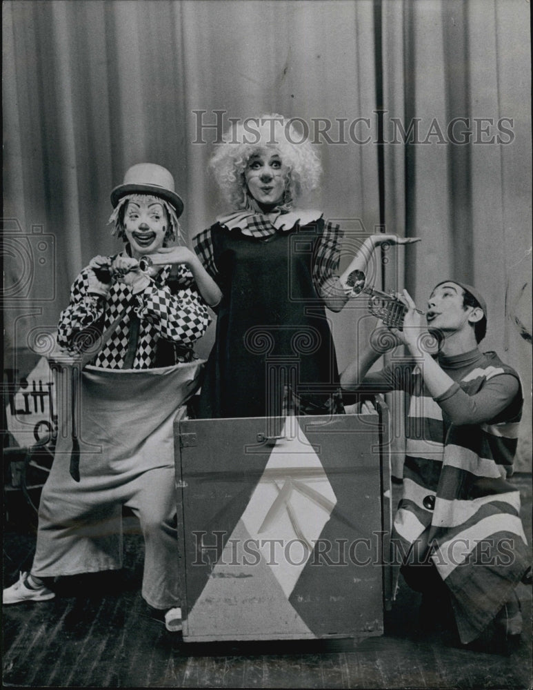 1961 Nelle Fisher, Karen Sargent and Jack Louise in &quot;Zanies&quot;.-Historic Images