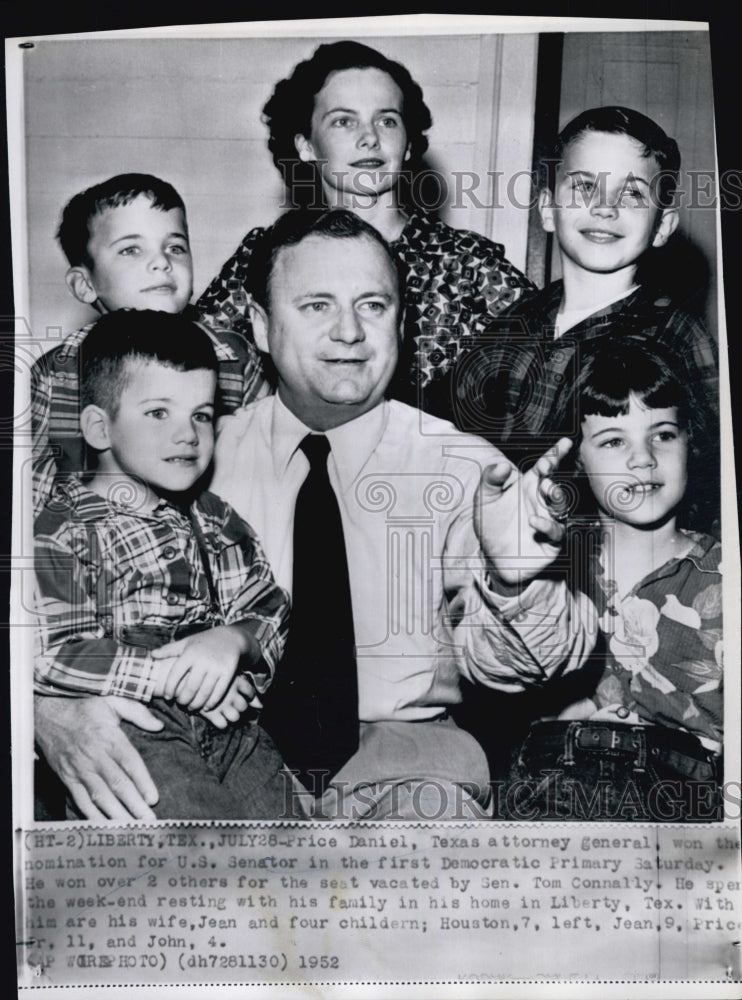 1952 Price Daniel Texas Attorney General Nomination US Senator-Historic Images