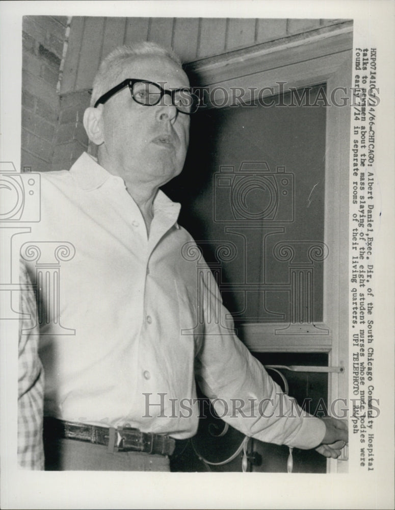 1966 Albert Daniel,Exec Dir of the South Chicago Community Hospital-Historic Images