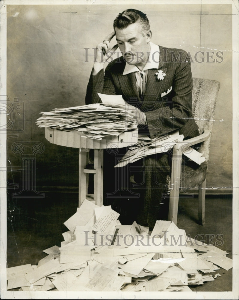 1937 Jimmy McHale Drowned in Paperwork and Mail-Historic Images