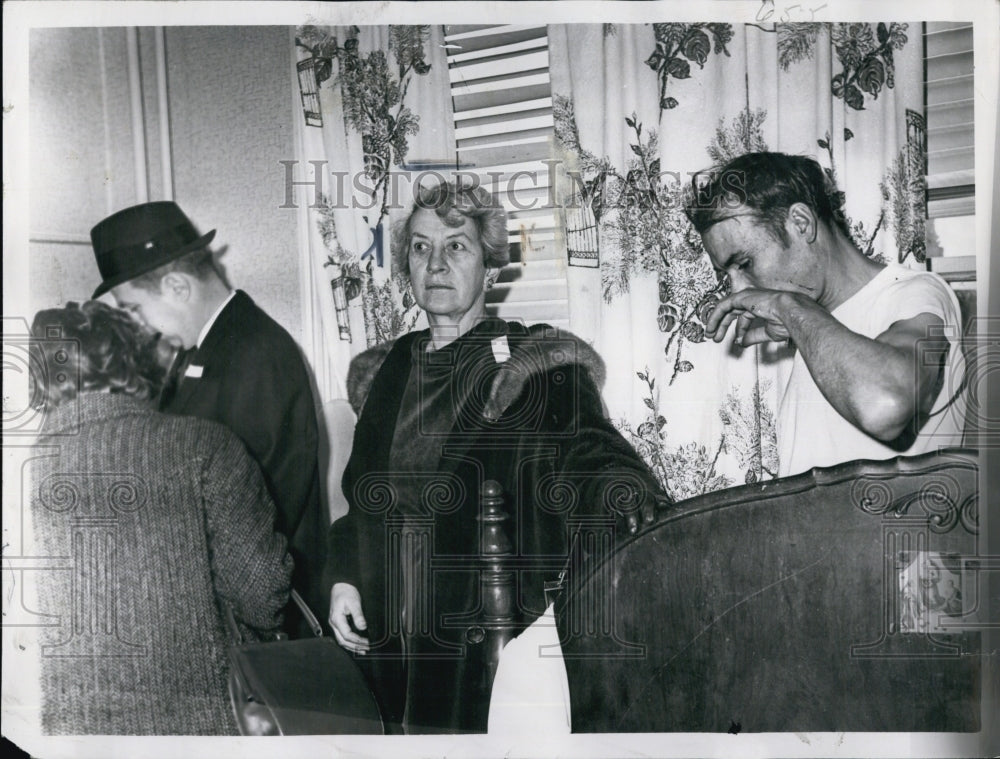 1965 State Rep. Mary Newman visits sub standard housing in Boston-Historic Images