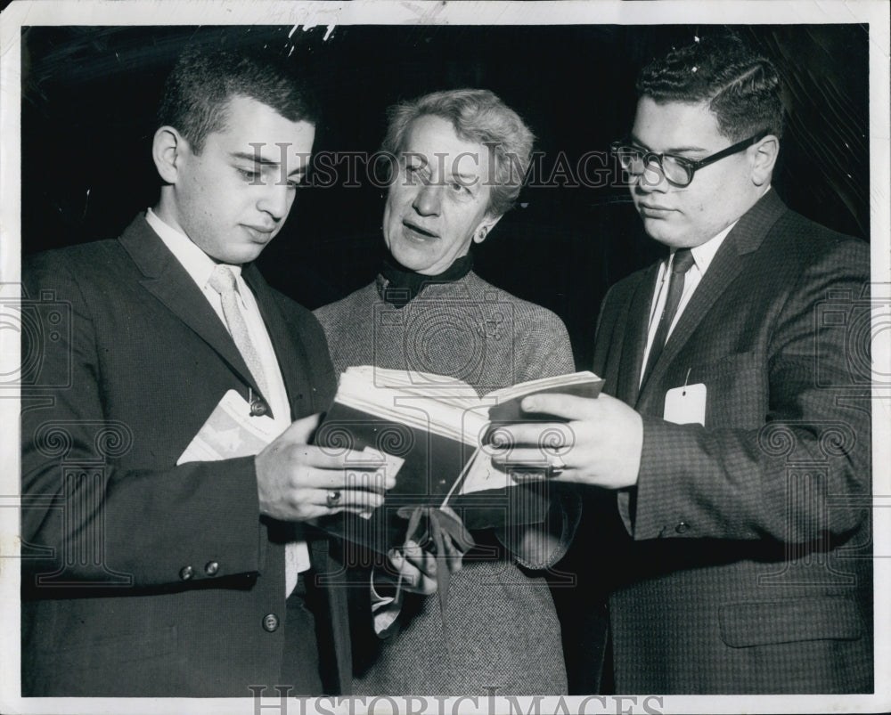 1961 Rep. Mary Newman, Ronald Calvanio & David Tahmoush-Historic Images
