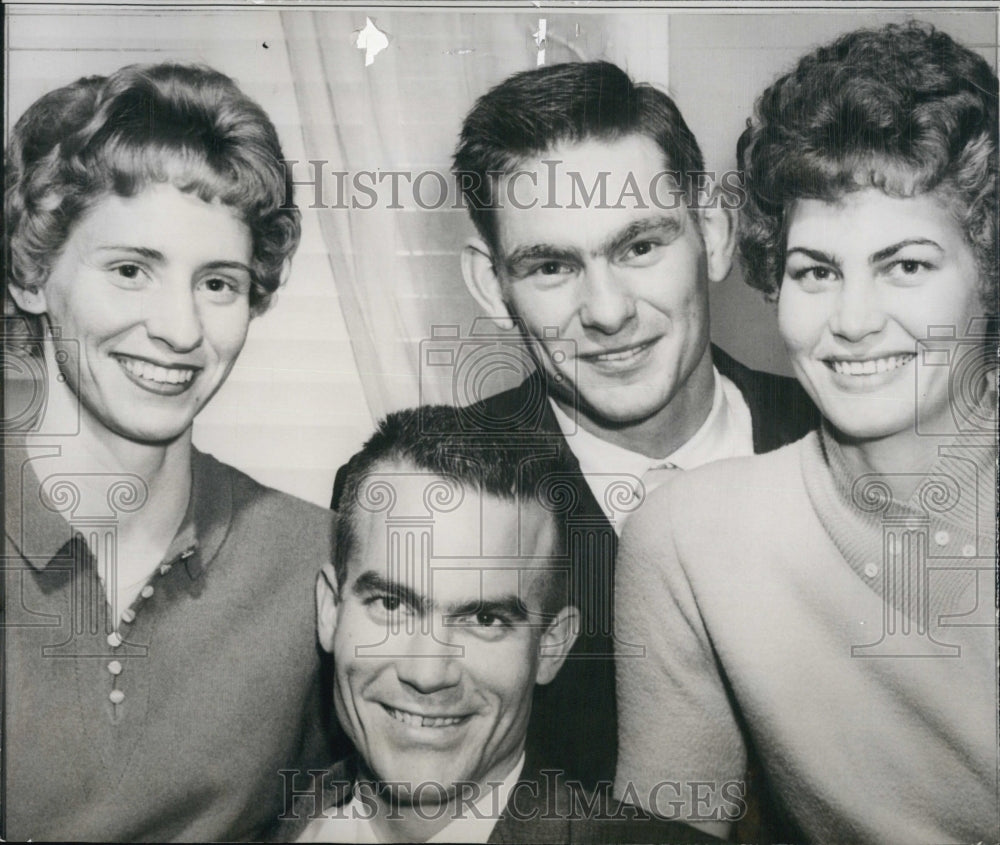 1960 Virginia Gordon, Wallace Donaldson, James Gordan, V. Donaldson-Historic Images