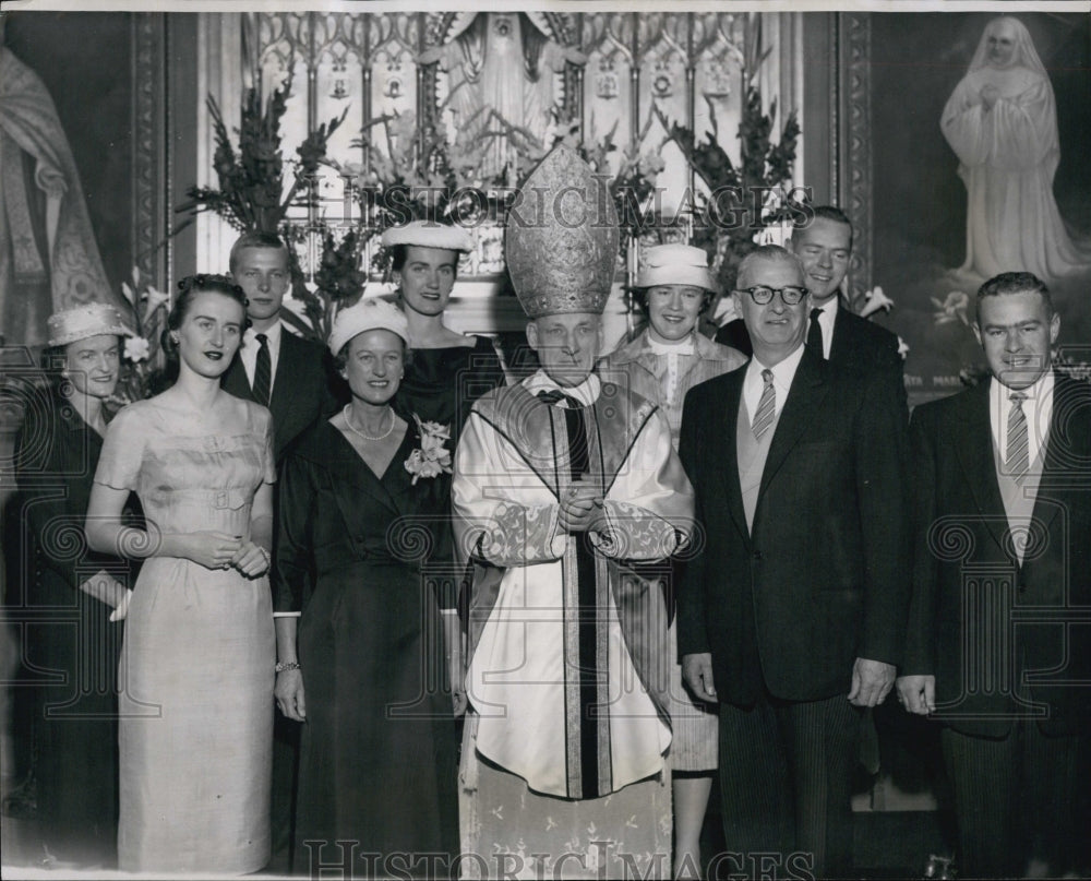 1957 Helen Tobin, Mrs. Helen Tobin Regan, Archbishop Cushing-Historic Images