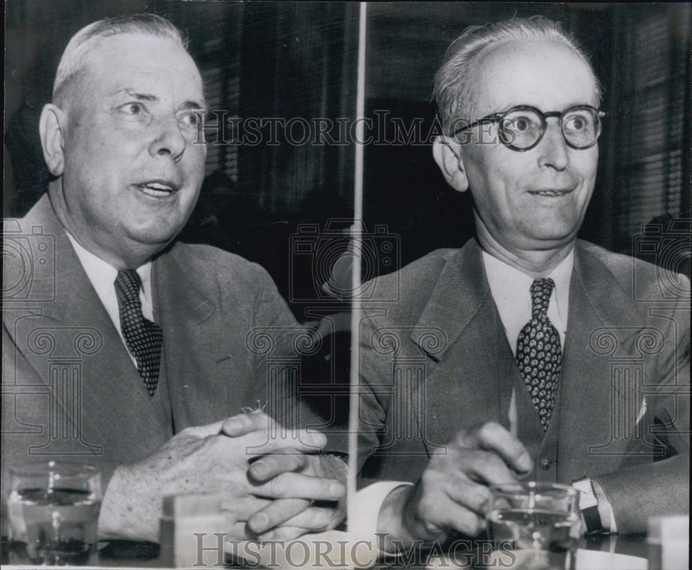 1951 Postmaster General Jesse Donaldson (L) & Robert Moore (R)-Historic Images