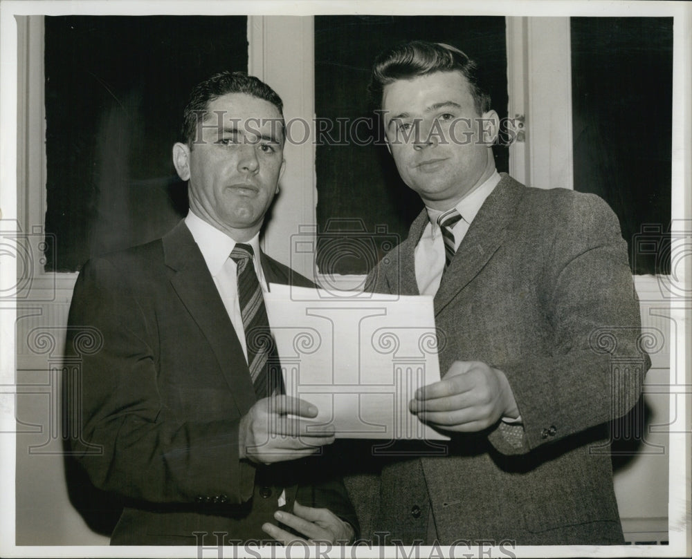 1958 Boston College Alumni Gerard Donahoe Philip Cain Laetare Event-Historic Images