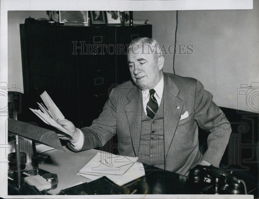 1946 Postmaster Charles Slowey of Lowell-Historic Images