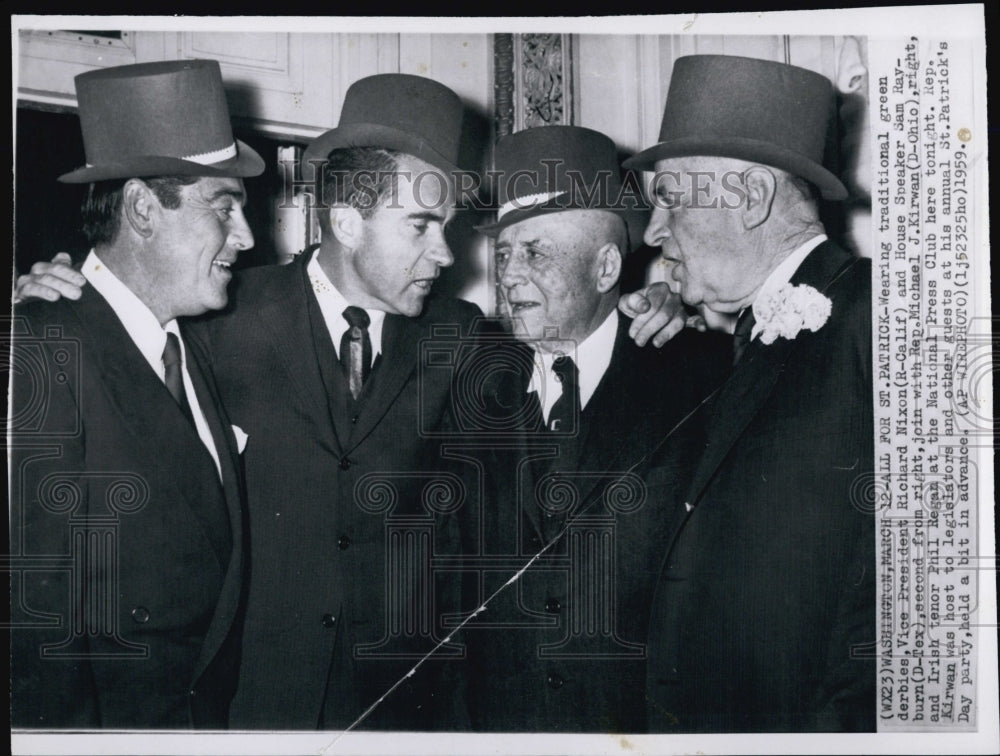 1959 Richard Nixon And Sam Ravburn-Historic Images