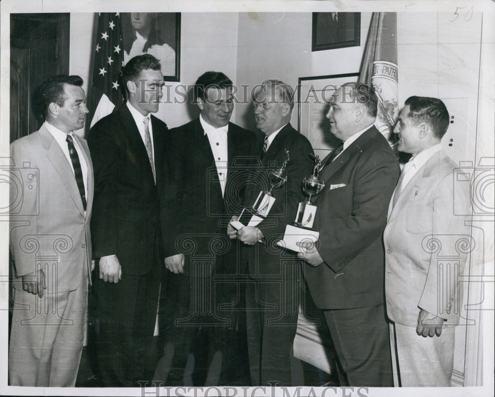 1956 Award To Handball Champions At Old Timers Get Together-Historic Images