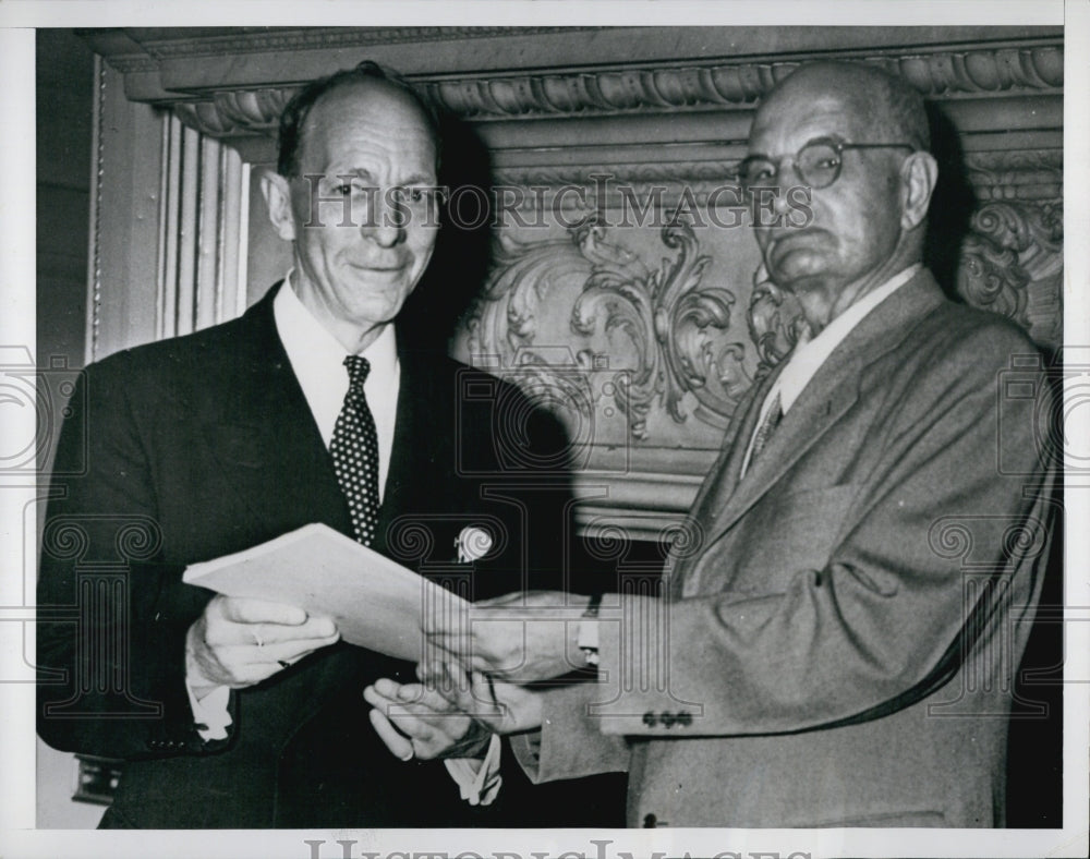 1951 Ben Waite and T. Drew of London With Friendship Letter-Historic Images