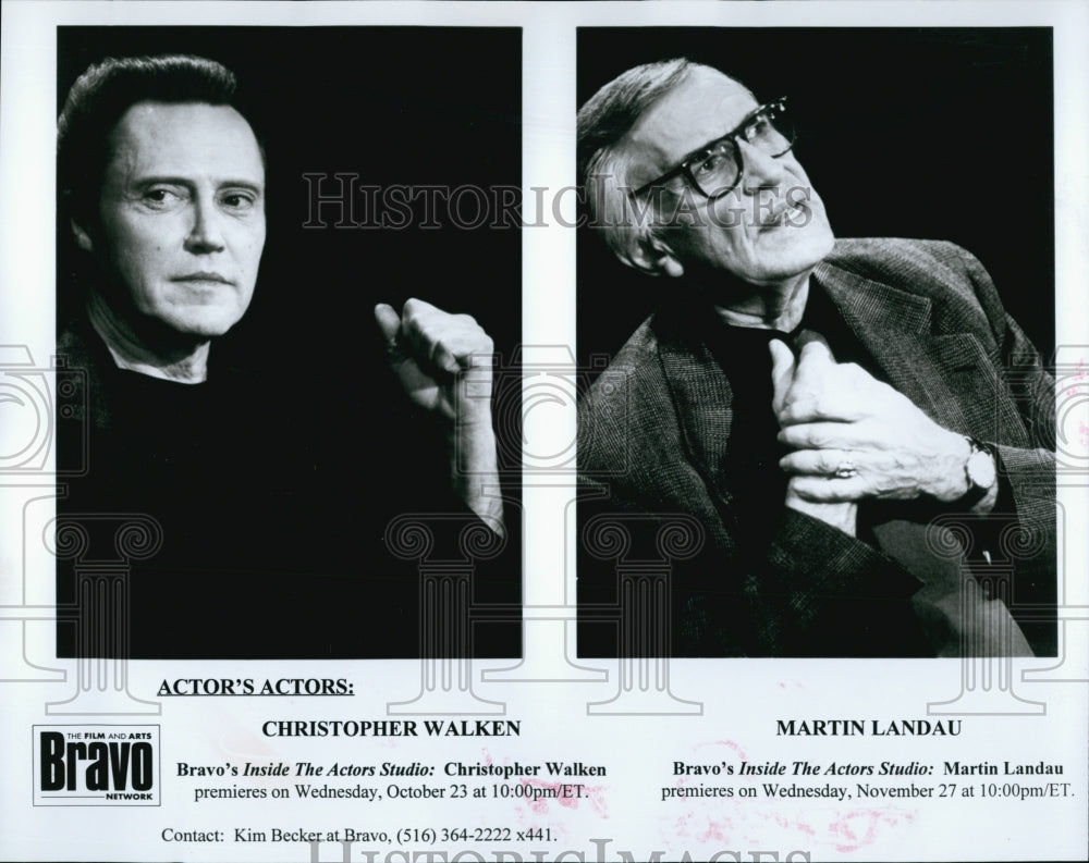 Christopher Walken, Martin Landeau, Actors-Historic Images