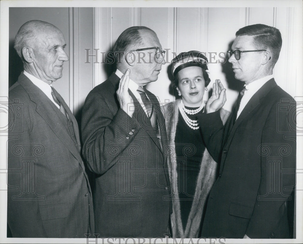 1960 Robert Murphy, Swears in James Waldrom as DA of Middlesex-Historic Images