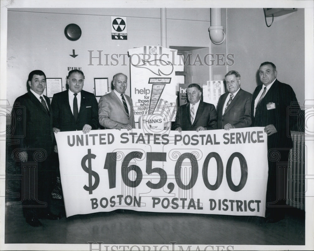 1970 Boston Postal District Employees Surpass United Fund Goal-Historic Images