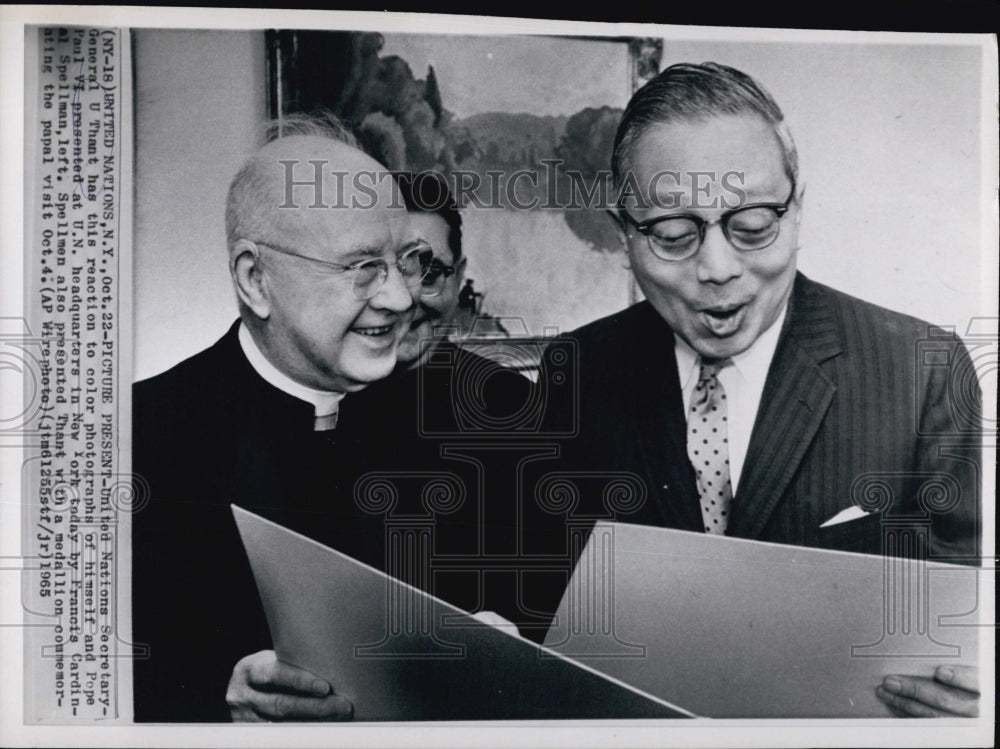 1965 Pope Paul VI And U Thant-Historic Images