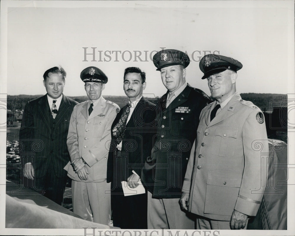 1949 Brig. Gen. Ralph Swofford Jr. Dr. Lowell Hollingsworth-Historic Images