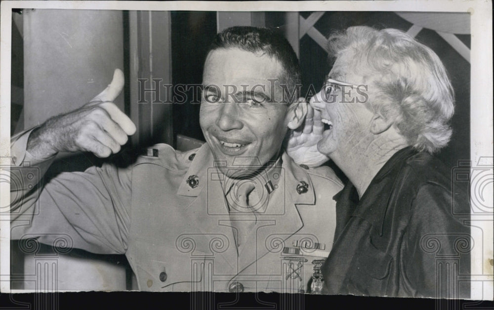 1955 Marine Capt. Richard McCutchen &amp; Mrs. Myrtle Power-Historic Images