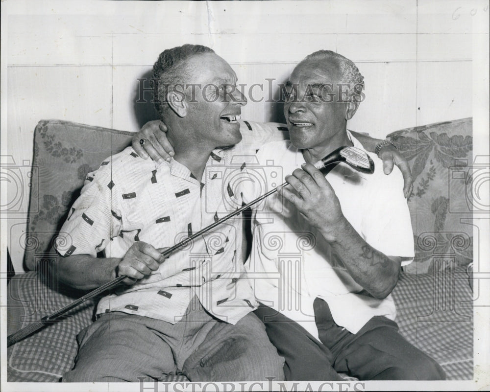 1959 Brother unites after 32 yrs, Cliff and Henry Sisco of Canada.-Historic Images