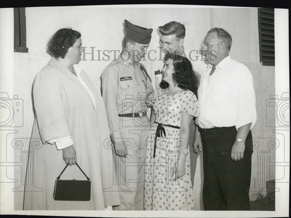 1953 Cadet Lt.Robert MacCleman,leave for International Cadet Exchage-Historic Images