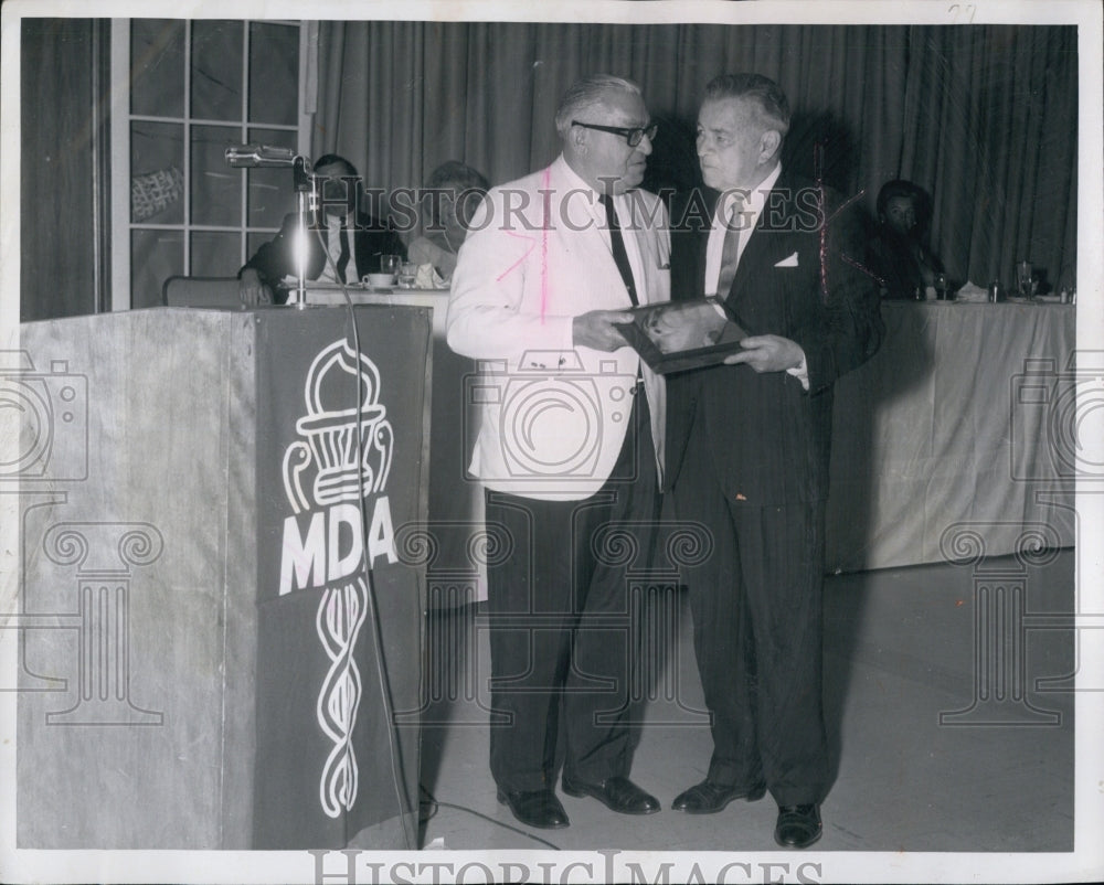 1965 Muscular Dystrophy Association Plaque Morris Silver-Historic Images