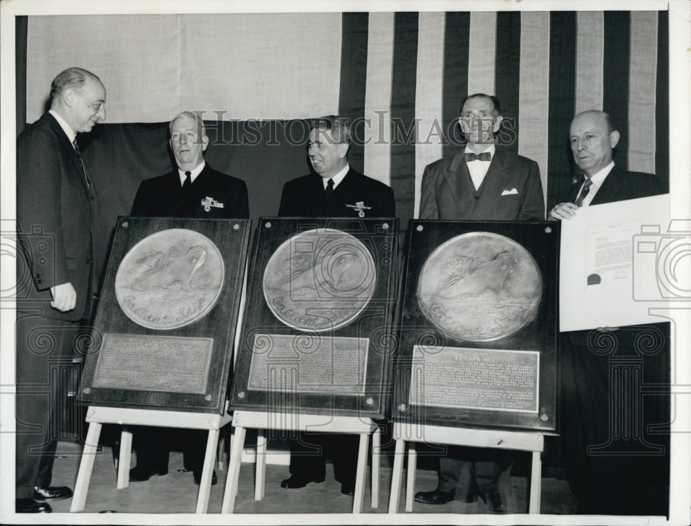 1957 Secretary of Commerce Louis Rothschild, Capt John Shea-Historic Images